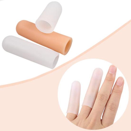 1 Paar weiche Silikon-Daumenkappen, Röhrchen, feuchtigkeitsspendende Fingerlinge