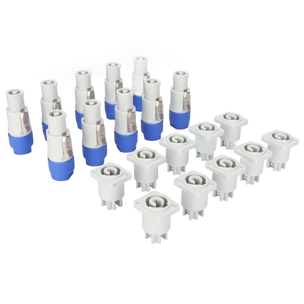 3 Pin Male and Female Head Connectors 250V 20A Plug and Play Speaker Power Connector for Beam Light Stage Light Power
