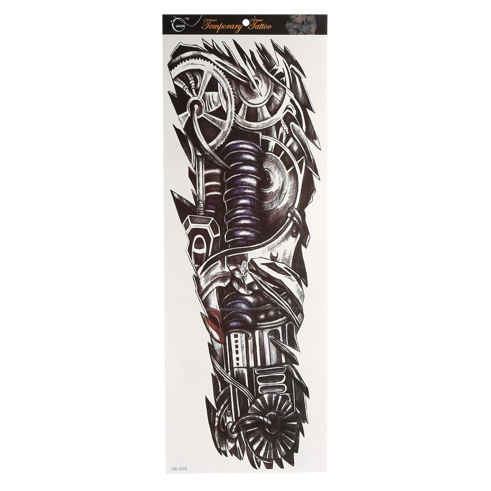 

Women Men Temporary Fake Full Arm Neck Body Art Tattoo Transfer Sticker Decal QB-3008