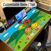 Large Mouse PadMr. Men & Little Miss Custom Name Text Personalized Desk Mat Non Slip Gaming Pad