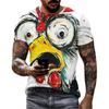 Men's Fashion 3D Printed Men's T-Shirt Round Neck Short Sleeve Trendy Street Wear