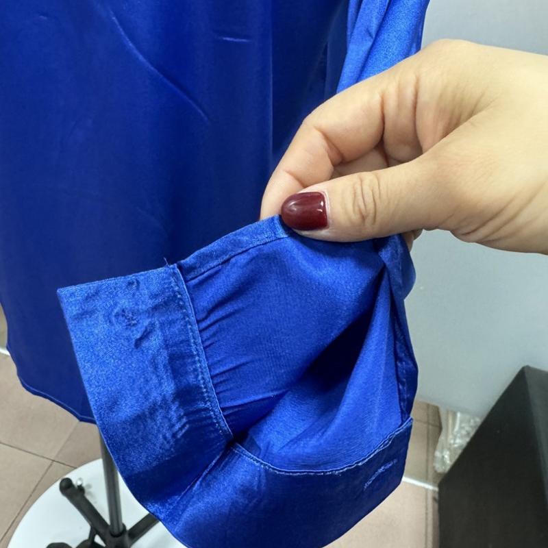 Bluză casual lejeră cu mânecă lungă, uni, de primăvară și vară, pentru femei, temperament, cu nasturi, pentru birou, topuri elegante, modă simplă, bluze pentru doamne 26394