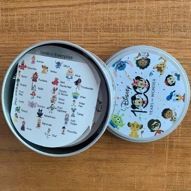 Kartenplatten-Aktivität 100. Jubiläum Eisenbox-Karte Gefrorene Prinzessin 2 bis 8 Spieler Familienurlaub Camping Weihnachten Kindergeschenk