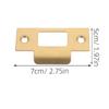 1 set 1 Set Black Metal Lock Tongue Buckle Reinforcement Kit Strike For Wood Deadbolt Cover Door Hole Filler Plate Front Door