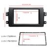 1x Car Stereo Radio Black Plastic Frame Panel Trim Dash For Suzuki SX4 2007-2013
