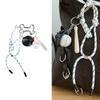 Baseball Pendant Keychain PU Leather Key Ring For Men Women Sporty Accessory Gift Contemporary Handmade Keyring Ornament