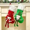 Christmas Stocking Snowflake Santa Claus Decor Non-Woven Fabrics Xmas Stocking Festive Embroidery Decoration
