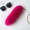 25cm Faux Fox Fur Tail Pendant Keychain for Bags & Accessories