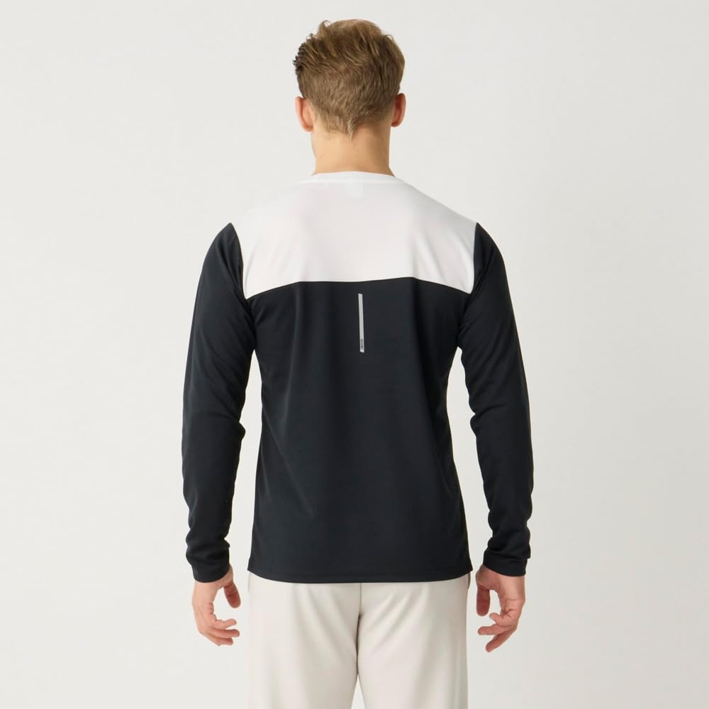 Mizuno Simple Is Training and Size Size K2JACM13 Quick-Dry Long-Sleeve T-Shirt, Sweat-Wicking Quick-Drying, Men's 2, Black, L,