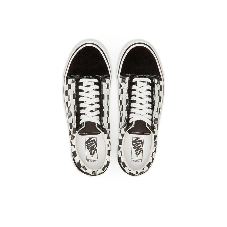 Dover Street Market x Vans OG Old Skool LX Checker - Preto Branco Tênis Unissex Branco Verdadeiro VN0A36C82GZ