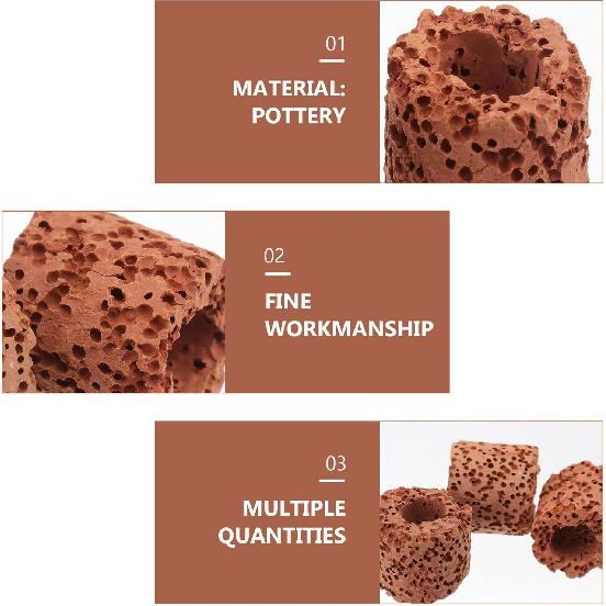 Iplusmile 10 Adet Akvaryum İçin Su Bitkisi Sabitleme Halkası Su Bitkileri İçin Seramik Tutucu Akvaryum Bitki Sabitleme Halkası