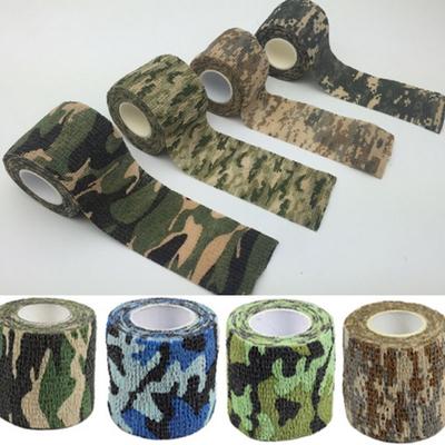 Outdoor Camouflage Tape Wrap Self-adhesive Telescopic Multifunctional Non-woven Stretch Bandage Tape Accessories for Camping Hunting