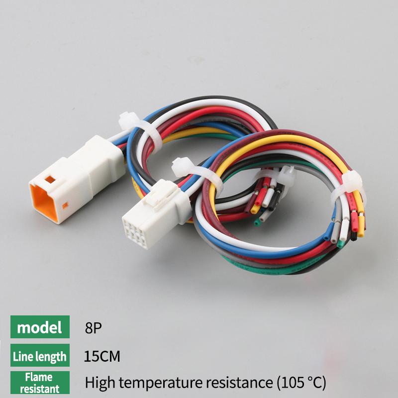 Waterproof Jst Connector 2p/3p/4p/6p/8p Connector Plug Socket With 20awg/0.3m ² Wire Harness 02t/02r/03t/03r