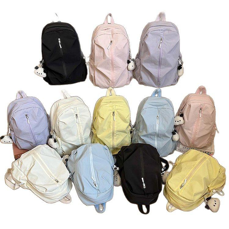 Schoolbag schoolbag female college students simple niche design sense high value junior high school students leisure travel backpack