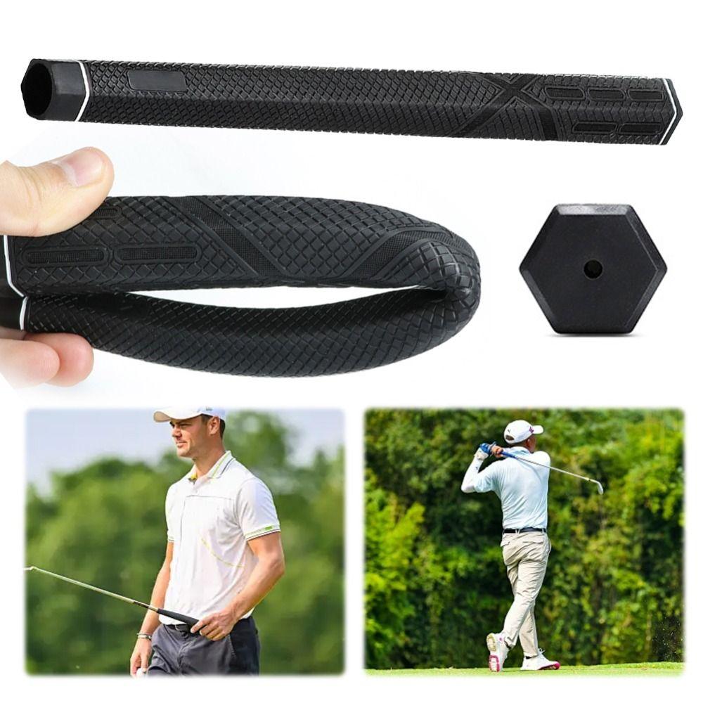 Hexagon Design Golf Club Cover Elastic Rubber Sleeve Premium Golf Club Grip Universal