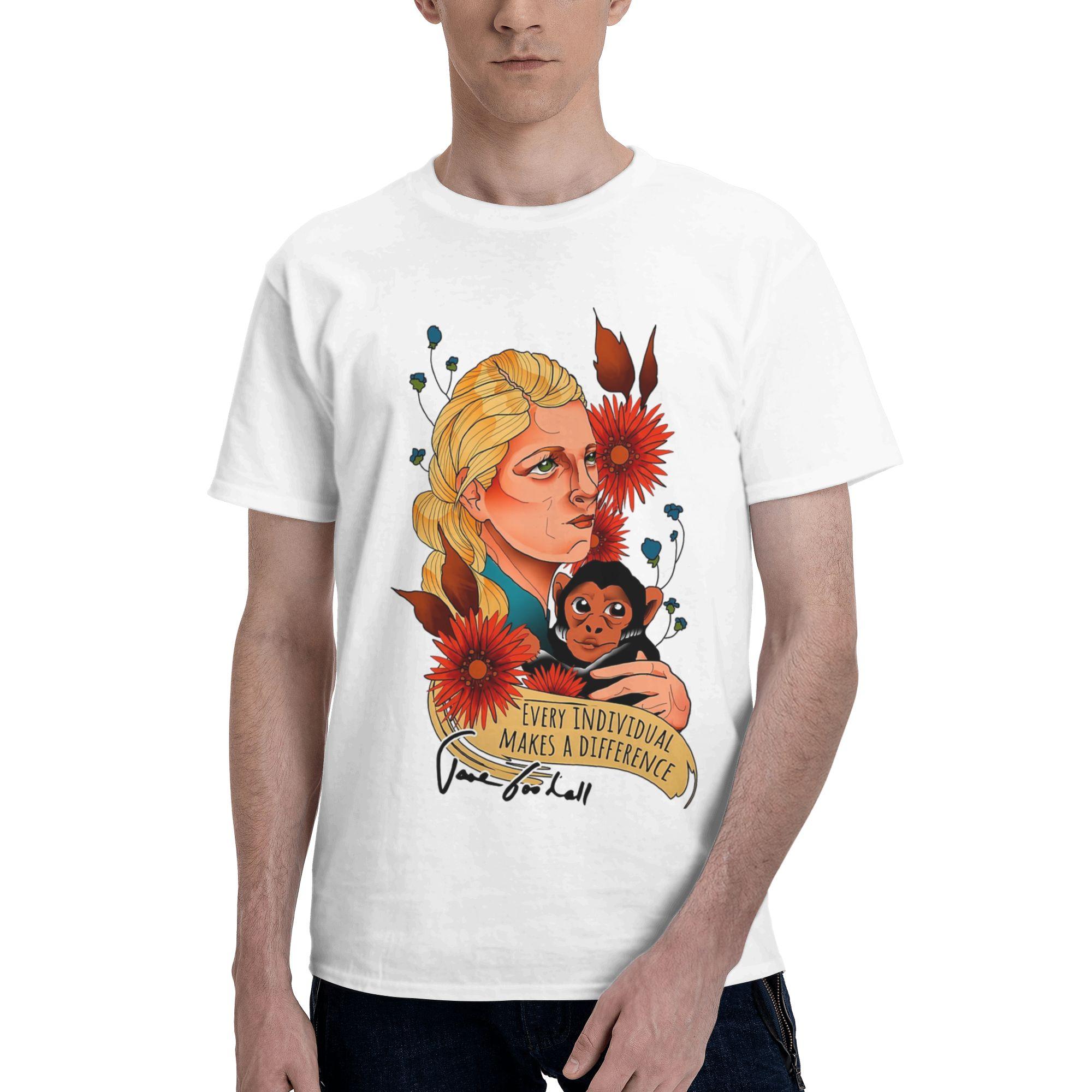 

Funny Janes Goodalls T-Shirts for Men Women Round Neck Pure Cotton T Shirts Short Sleeve Tee Shirt Graphic Clothes 4XL