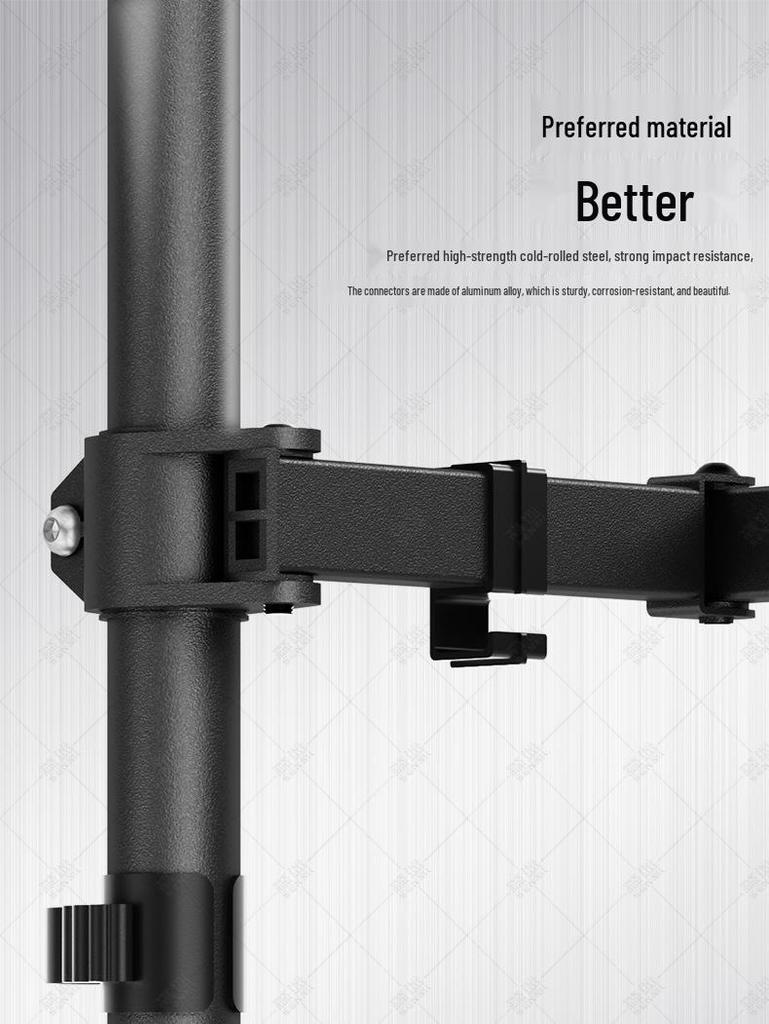 Senmiai Adjustable Single-Arm Monitor Stand for 32-inch Screens and Laptops