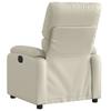 Relax Chair In Cream Synthetic Leather