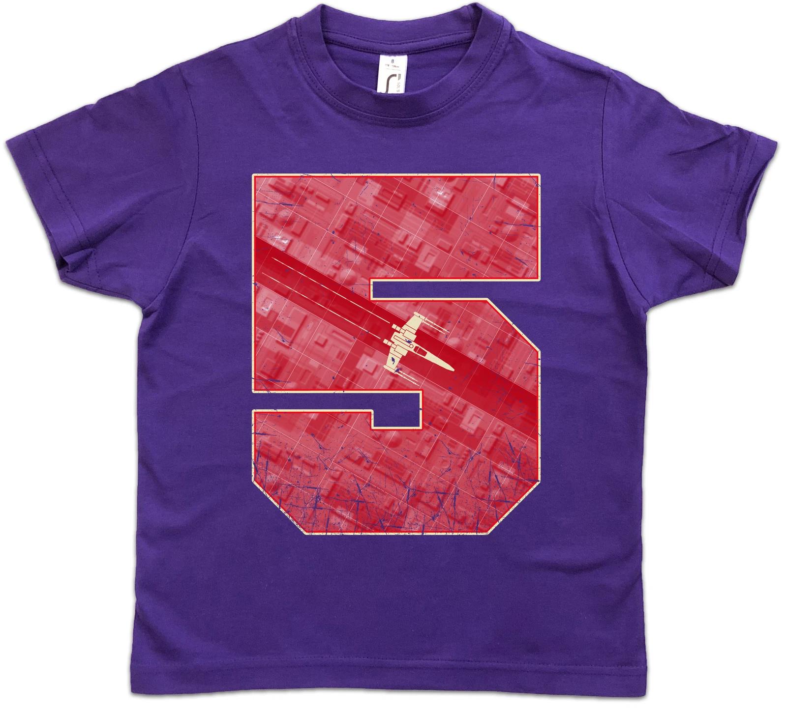 RED FIVE 5 I Kids Boys kids boys T-Shirt Luke Star Alliance Skywalker X-Wing Wars Pilot 140