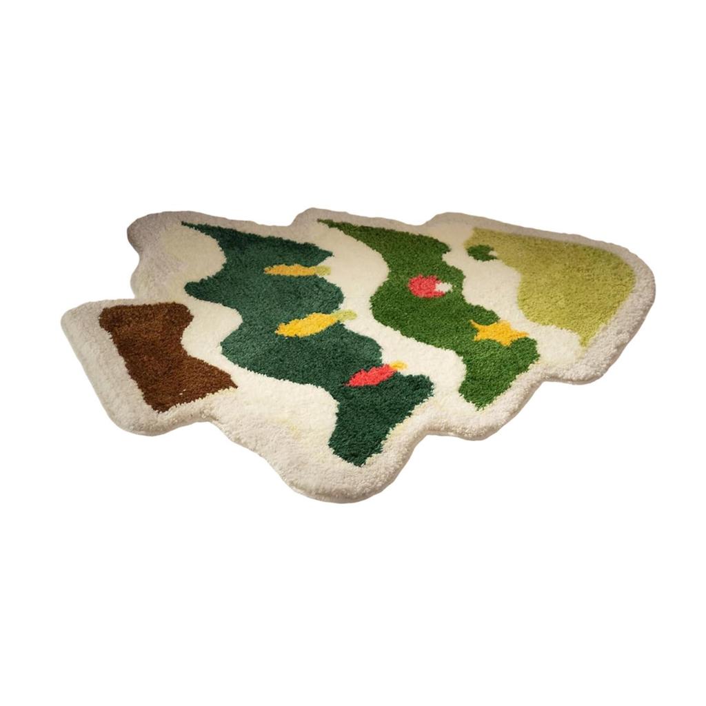 Christmas Rug Easy Clean Professional Soft Decorative Gifts Bathroom Rug