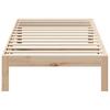 Solid Wood Bed Frame Without Mattress 90 X 200 Cm Pine Wood