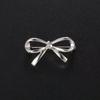 Exquisite Shiny Bowknot Brooch Zinc Alloy Hollow Rhinestones Brooch Small Bow Lapel Pins for Lady Dress