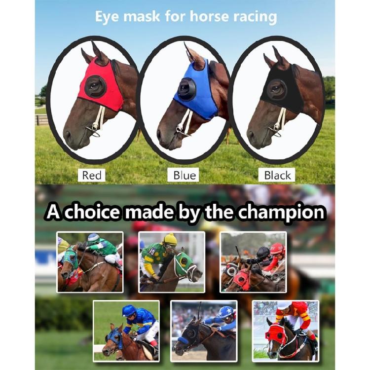 Horse Wind Resistant Eye Mask Tear Resistant Horse Eyewears Protective Eye Shield Block for Training And Shows
