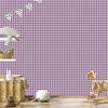 Geometric Diamonds Wallpaper Purple, Light Gray and White 50x1000