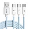 3in1 6A 66W Ultra Fast Charging Cable Fast Charger USB ToType C Cable Charging Cable Mobile Data Cable Suitable For IOS Android phone 1.2M/2M