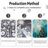 Elegant Peacock Pearl Kit 5D DIY Round Rhinestone Art for Adults Relaxing Handmade Wall Decor National Day Gift Frameless