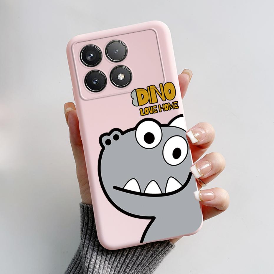 For Xiaomi POCO F6 Pro Case Cute Bear Cartoon Frog Silicone Soft Rubber Camera Protector Case POCO F6 Pro Case POCO F6 Pro Cover