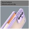 For Samsung Galaxy A57 5G Case PC + TPU Semi-Transparent Frosted Finish Protective Phone Cover