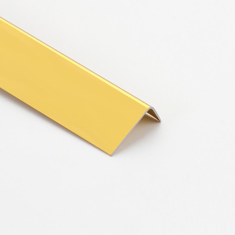 Aluminum L-Shaped Wall Corner Protector Trim - Anti-Collision Tile Edge Strip for Living Room.