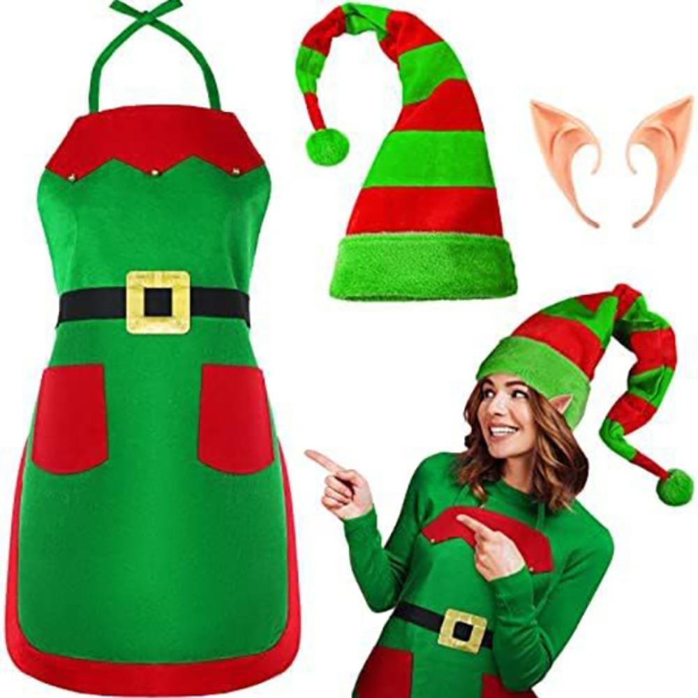 

Green Elf Christmas Elf Costume Cosplay Cosplay Clothing New Performance Clothing Gift B-Sets