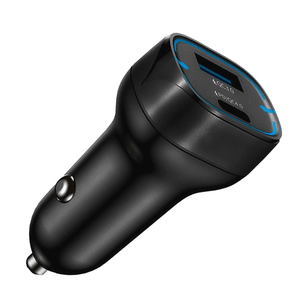 Car charger fast charging USB-A USB Type-C 38W