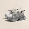 Koreanische Version von doppelten Schnürsenkeln Dad-Schuhe Damen 2025 Frühling neu Mesh atmungsaktiv leicht vielseitige Plateau-Freizeit-Sportschuhe