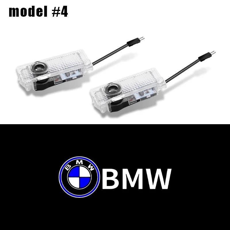 BBJK3 2Pcs LED Car Interior Decoration Lamp Door Light Bulb For BMW X4 X1 X3 X5 E46 M1 E90 M2 M5 M3 M6 E87 M Power F20 E60 Car Sticker
