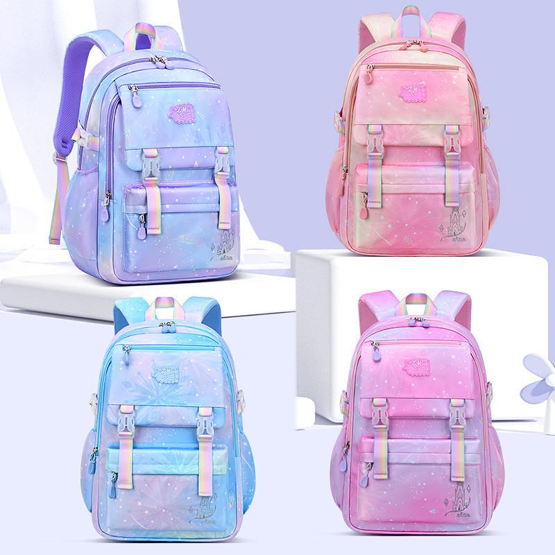 Baby Kids Backpack For Elementary School Girls With Lightweight Nylon And Gradient Design For School Use