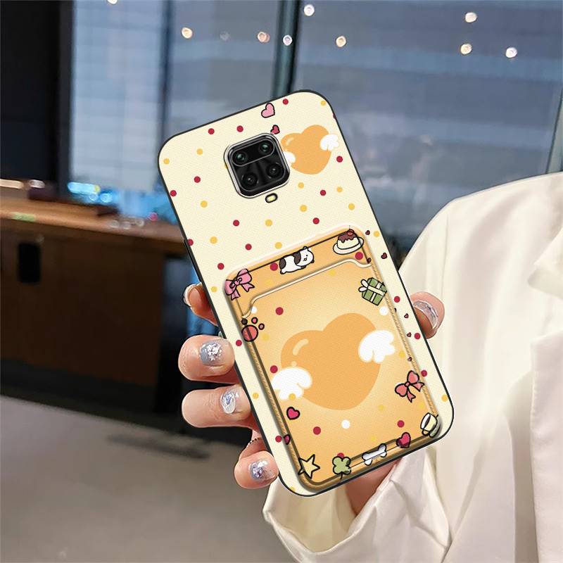 

Слот для карт Міцний чохол для телефону Для Xiaomi Redmi Note 9 Pro/Note 9 Pro Max/Note 9S Пилозахисна Задня кришка Милий TPU Ударостійкий Xiaomi Redmi Note 9 Pro/N