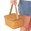 Insulated Wicker-Style Aluminum Foil Picnic Bento Bag