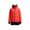 Anta Letter Print Pattern Zipper Hooded Down Jacket Women Outerwear Red 162247910-2