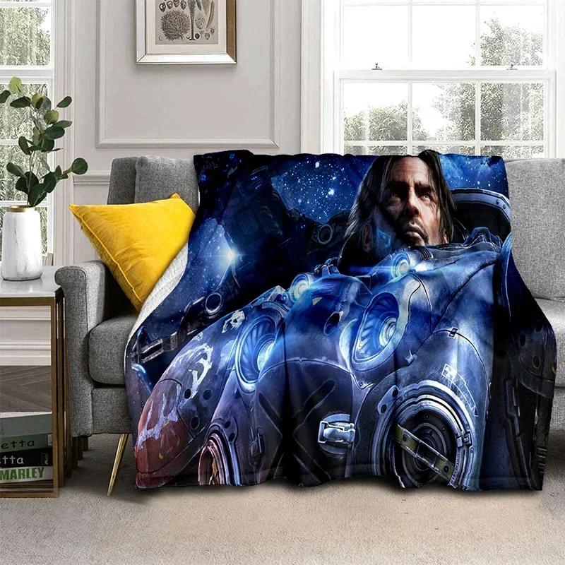 3D-Retro-Spiel StarCraft Gamer-Decke, weiche Überwurfdecke für Zuhause, Schlafzimmer, Bett, Sofa, Picknick, Reisen, Büro, Ruhedecke, Decke, Kinder