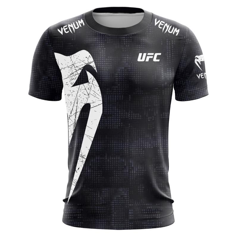 

Модная черная белая мужская футболка UFC Летняя Повседневная С круглым вырезом С коротким рукавом 3D-принт Топ для Бокса Фитнес-тренировок XXS