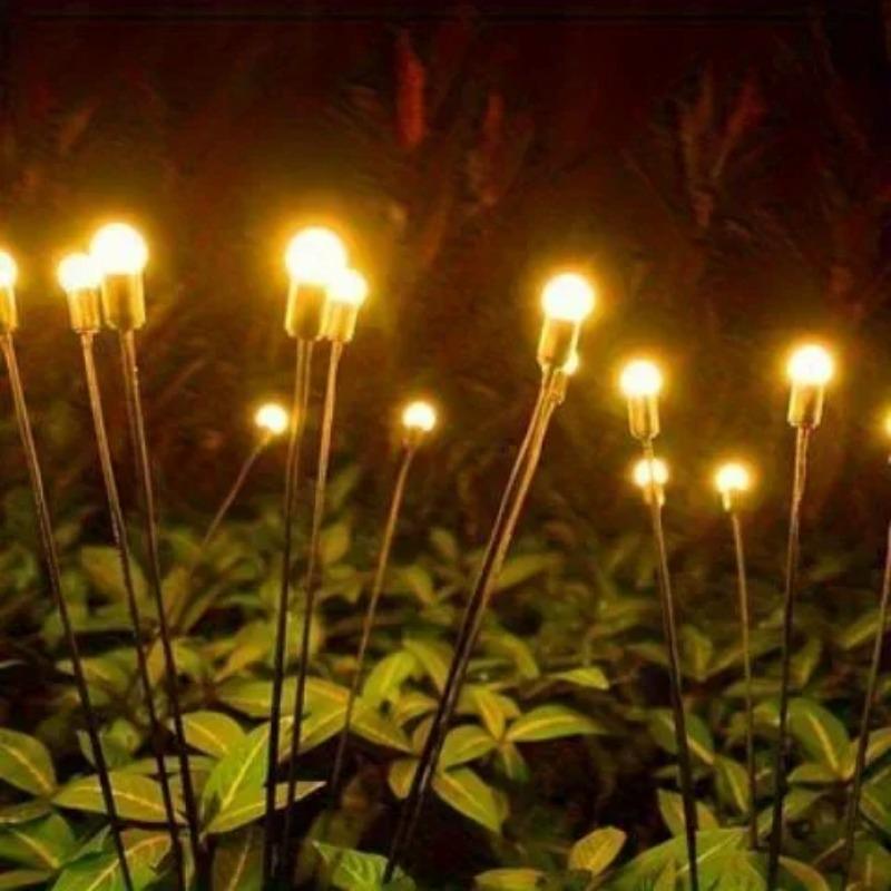 Outdoor solar powered firefly garden lights for Christmas, Halloween, New Year, outdoor courtyard decoration, and festive atmosphere at night
