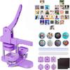 Button Badge Maker Types of Square and Interchangeable Magnetic Adsorption Rotating Button Badge High 50 Sets of Square Magnetic Badge 50 Sets of 58mm