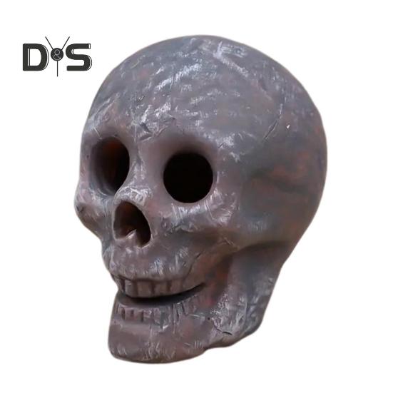 

Хэллоуин Череп Фигурка Украшение для костра Жуткая тыква Керамическая Статуя Скульптура Для дома и улицы Сад Домашний Офис Настольное Украшение 1pc