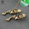 Antique Bronze Lotus Pen rack Desktop Decorations Incense Burner Vintage Copper Zen Tea Table Ornament Home Decor Crafts