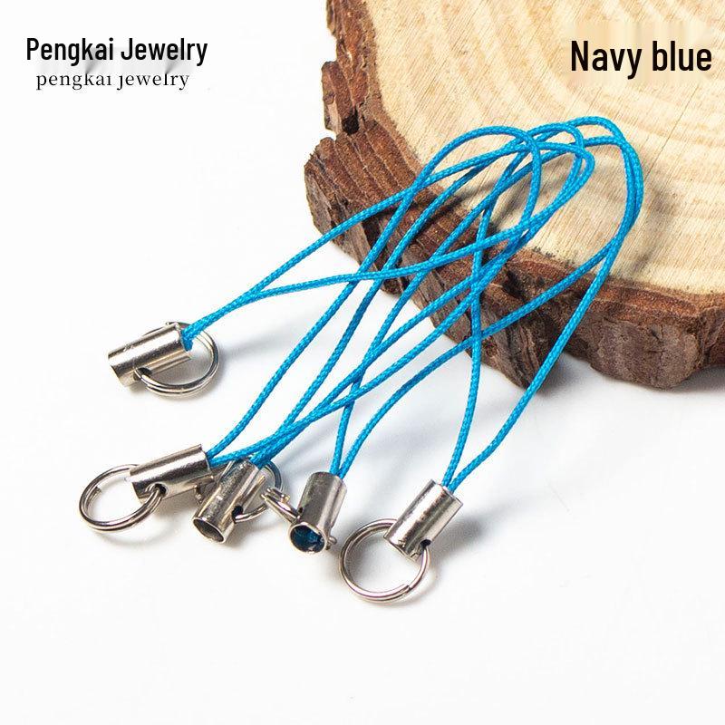 100 Colorful Double Loop Nylon Phone Lanyards - Jewelry Pendant Cords for DIY Accessories