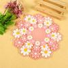 Daisy Placemat Coaster Insulation Mat Drink Cup Pads Table Mat Anti-skid Cup Pads Tea Milk Coffee Cup Coaster Decoration