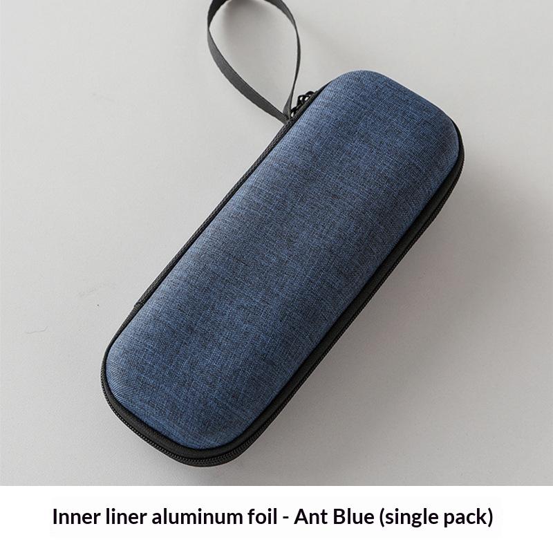 Portable Insulin Cooling Bag PU Thermal Insulated Thermometer Display Glaciated Case for Diabetic Outdoor Activities